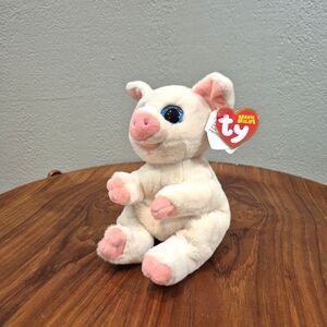 Ty Beanie Baby Bellies - PENELOPE the Pink Pig (6 inch) Plush Toy NEW